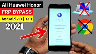 Huawei Honor 2021 FRP LOCK BYPASS | ANDROID 7 (Without PC) 