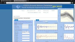 CSI ETABS - 20 - Download Earthquake records from PEER Ground Motion Database (ngawest2 berkeley)