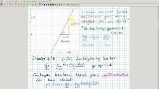 Hosila. Uning geometrik va fizik ma'nosi. Algebra 11-sinf. 4-dars