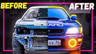 Cheapest restoration Subaru Impreza on the Street  100 Days Auto Restoration in 20 minutes