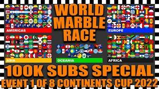 100000 Subs Marble Race - Event 1 - Continents Cup 2022