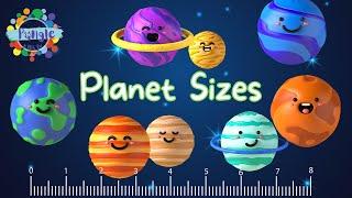 PLANET SIZES!! | Planet Sizes video for Kids | Fun Solar System video
