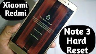 xiaomi redmi note 3 hard reset