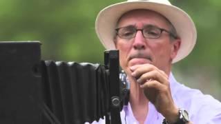 Benjamin Porter demonstrates using his antique Cirkut panoramic camera