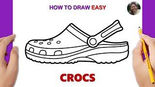 How to Draw Crocs Easy | Crocs Design