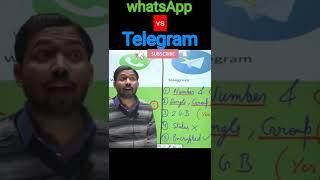 whatsApp vs telegram|telegram features|whatsApp ki kamiya|what is telegram|whatsApp status|#shorts