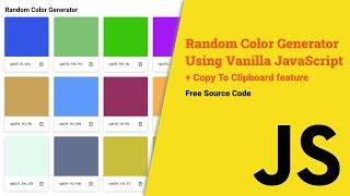 Random Color Generator (JavaScript Project 2021)