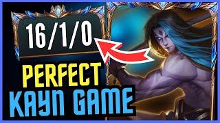 This is what a PERFECT Blue Kayn Game Looks Like (In Challenger!)