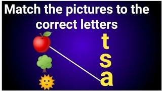 Match the pictures to the correct letters #sheeladeymaam