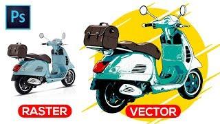 How to Vectorize an Image (Photo to Vector) - Photoshop Tutorial