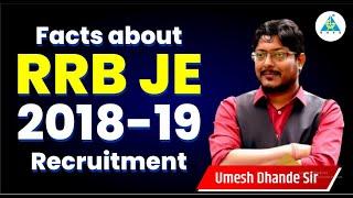 Facts about RRB-JE 2018-19 Recruitment #dhandesir #rrbjerecruitment #rrbjenotification #rrbje