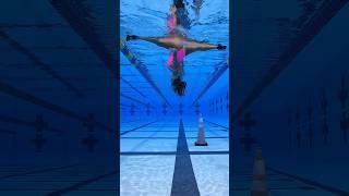 HAND stand into split - underwater ‍️ #flexibility #acrobatics #shorts #pool