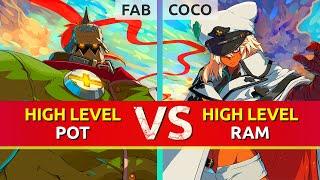 GGST ▰ FAB (Potemkin) vs COCO (Ramlethal). High Level Gameplay