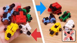 NO SUS parts! Easy LEGO parts combat vehicles combiner robot - Titan V #lego #megazord  #combiner