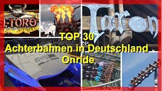 Deutschlands beste Achterbahnen Onride - TOP 30 Roller Coaster in Germany Onride POV – Taron Krake