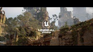 UNREAL ENGINE 5.3 - LUMEN NANITE - ENVIRONMENT & WATERFALLS