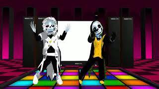 undertale - mmd - Bill sans y cross (electric star)