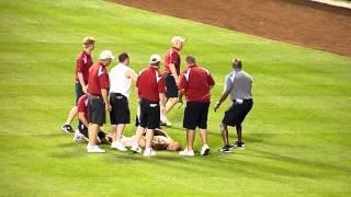 Fan Streaking On Field At Busch Stadium, St. Louis