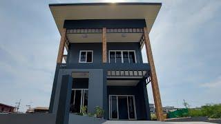 Modern house|บ้านโมเดิร์น2ชั้นสวยๆออกแบบลงตัวในพื้นที่36ตรว.เท่านั้น 4ห้องนอน2ห้องน้ำ