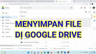 cara menyimpan file di google drive | bagi pemula