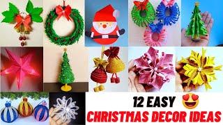 Christmas decoration ideas using paper | Christmas ornaments | DIY Christmas craft ideas