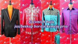 12 model baju pria _ jas _ beskap bordir _ kemeja || versi Hart Anto channel