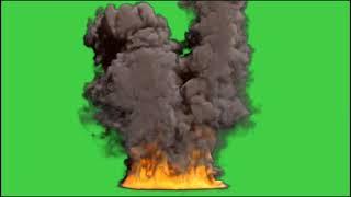 bomb ground explosion green screen effect video 4k