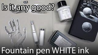 White ink for fountain pen Is the DeAtramentis Document white really worth it?