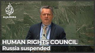 UN suspends Russia from human rights body over Ukraine abuses