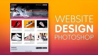 تصميم ويب سايت بالفوتوشوب | website design in photoshop