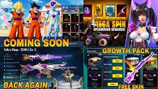 New Growth Pack In BGMI | Next Mega Spin BGMI | Folly Clasp SCRA-L Back  Upcoming Mythic Outfit BGMI