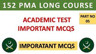 PMA 152 Long Course Initial Test Pattern & Syllabus | 152 PMA Long Course Test Preparation #army