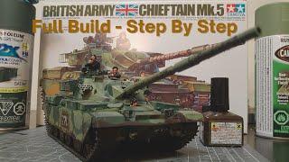 Building the Chieftain Mk.5 Tank: 1/35 Scale Model Kit by Tamiya