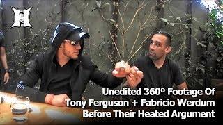 Unedited 360º Footage Of Tony Ferguson + Fabricio Werdum Before Argument At UFC 216 Media Lunch