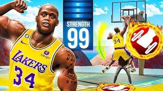 SHAQ + 99 STRENGTH is UNSTOPPABLE in NBA 2K24