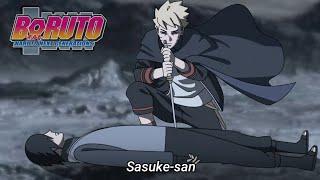 Boruto takes Sasuke's cloak & sword