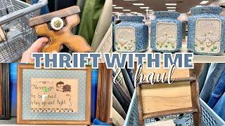 GOODWILL THRIFT WITH ME AND HAUL! Vintage Farmhouse Decor!