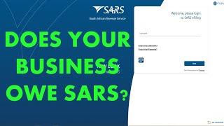 Check if your company owes SARS tax (SARS business Efiling)