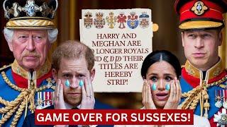 THE END! Meghan Markle SCREAMS In Panic As Prince William And King Charles STRIP Their Royal Titles!