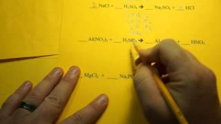 Balancing Chemical Equations (Double Replacement Reactions)