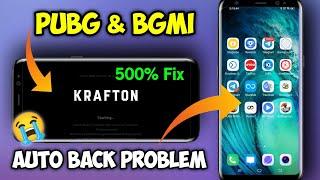 Pubg & Bgmi Crash Problem 3.3 | Bgmi Auto Back Problem | Bgmi Crash Problem | Bgmi Game Crash 3.3