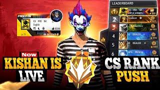 free fire live playing with subscribers  cs rank push to top 1 grandmaster 