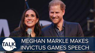 “Always Irritating!” | Meghan Markle Makes Speech After Joining Harry At Invictus Games