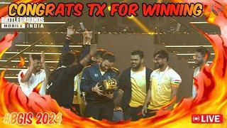 Congrats  TX for Winning BGIS#bgmi #shortsfeed #livestream#pubgmobile#bgis #bgiswinner @officialscoutop