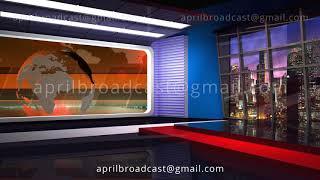 News TV Studio Set 45 - Virtual Green Screen Background Loop