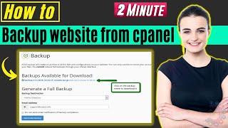 How to backup cpanel 2024 | Full backup website from cpanel