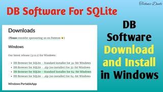 How to Install DB Browser for SQLite on Windows