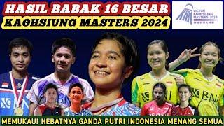 Menang Berjamaah! Hasil Semua Sektor 16 Besar Badminton Kaohsiung Masters 2024 Hari Ini