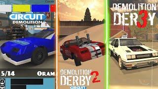 Evolution of forester formula (oramac) to Demolition derby 1, 2, 3