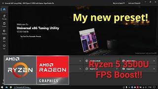 How to improve performance on RYZEN 5 3500U - AMD APU Tuning Utility